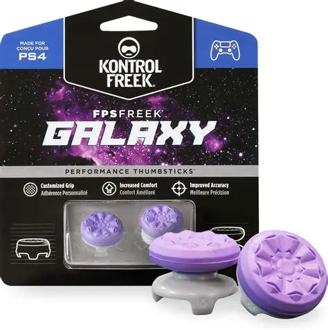 KontrolFreek FPS Freek Galaxy Performance Thumbsticks for Xbox One/Series X, Purple, 2 Count