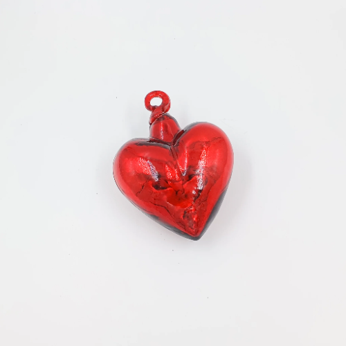 Corazón plàstico rojo