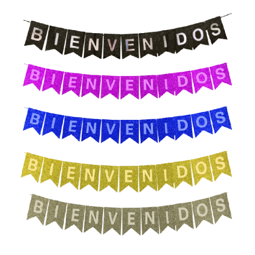 Banderin Letras de bienvenidos