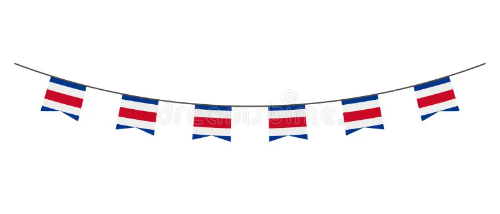 Guirnalda de banderas de centroamerica