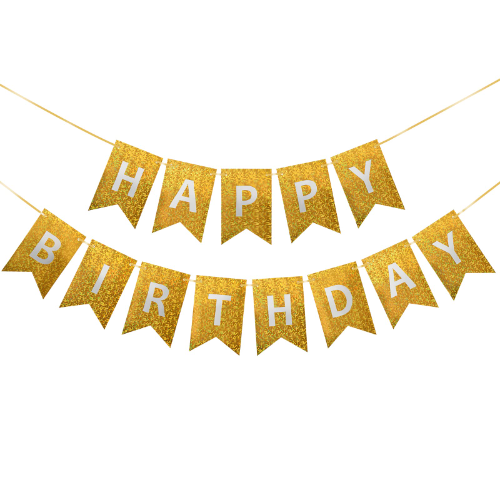 Banderin Letras de cumpleaños
