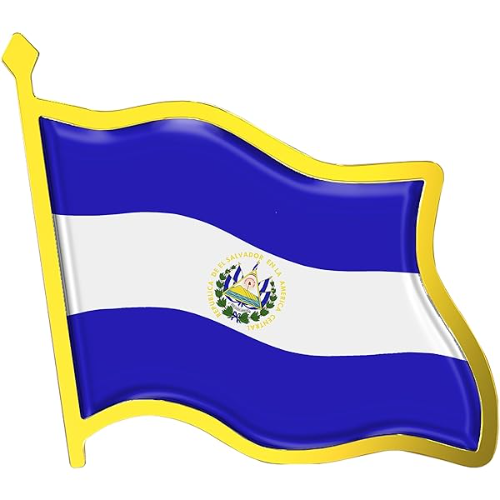 Pin de bandera de El Salvador