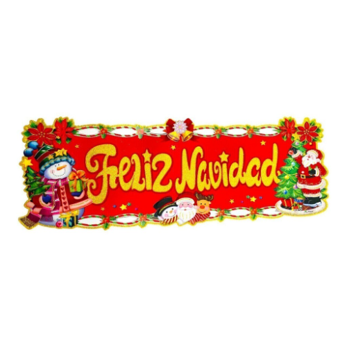 Adorno Letrero feliz navidad