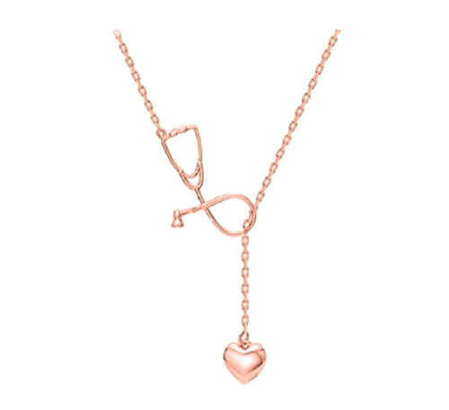 Collar corazón estetoscopio