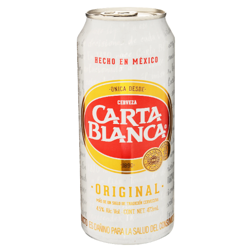 Cerveza carta blanca lata 473ml