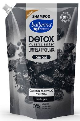 SHAMPOO BALLERINA CARBON ACTIVADO Y MENTA
