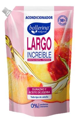 SHAMPOO BALLERINA DURAZNO Y ACEITE DE JOJOBA