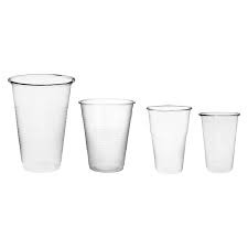 vaso plástico  transparentes x unidad