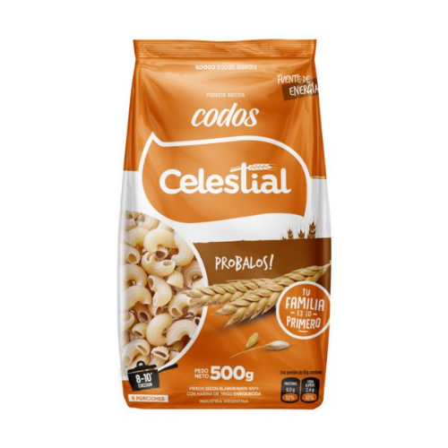 Fideos Celestial Codos 500g