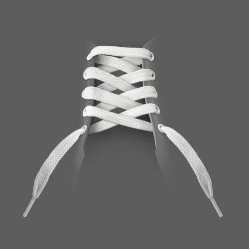 cordones blancos y negros