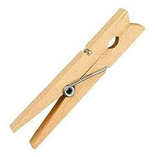 Broches de madera x 12