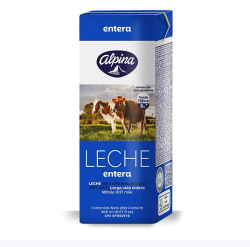 Leche entera 200ml