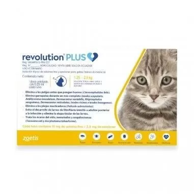 Revolution plus 5kg pipeta para gatos