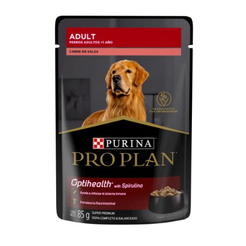 Proplan sobre adulto perros carne en salsa