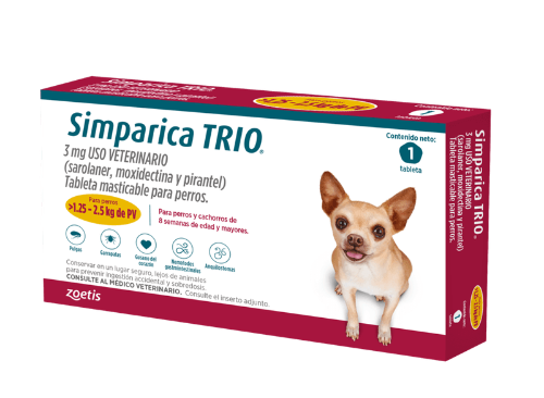 Simparica trio 1.25-2.50 KG