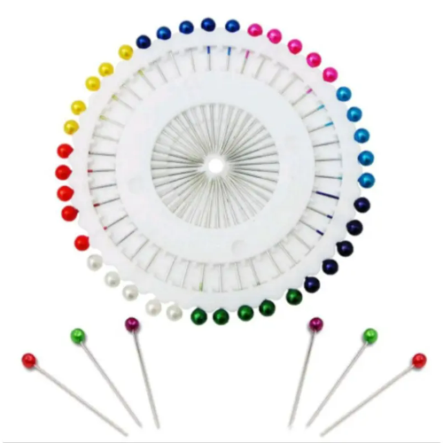 Alfileres Cabeza colores x40 nacarado