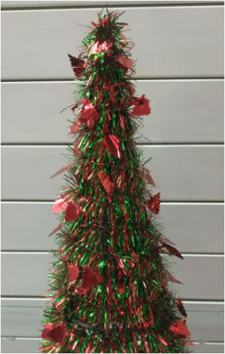 Arbol conico 50cm metalizado Pinos 903