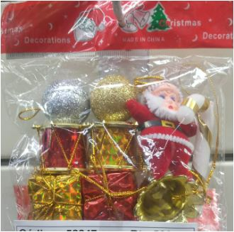 Adorno surtido Navidad x9 2,5cm XM247
