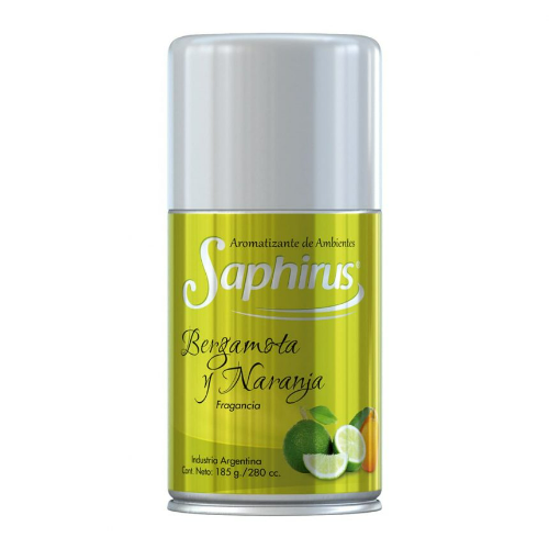 Aromatizador de ambientes Saphirus Aerosol Bergamota y naranja