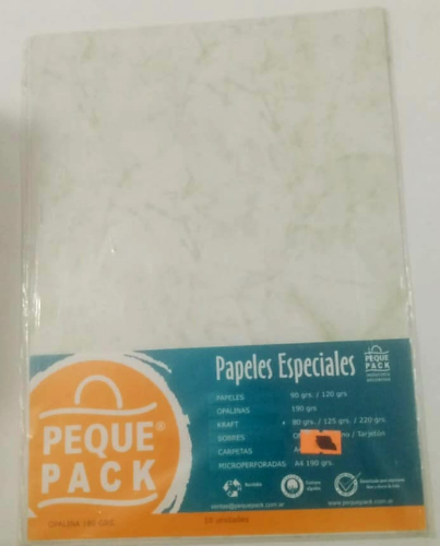 Block papel especial A4 180g x10