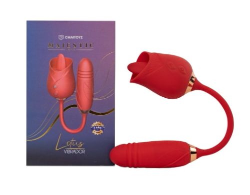 Vibrador con Bala Lotus Camtoyz Rojo