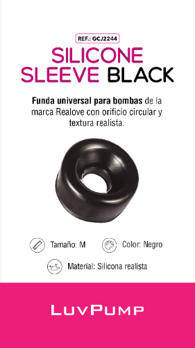 Funda Para Bomba Silicone Sleeve Black