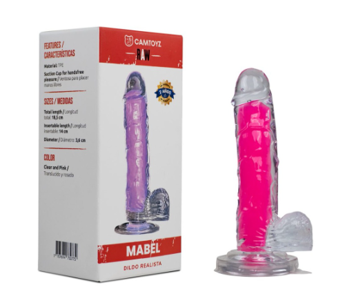 Dildo Realista Mabel Rosado 18,5cm Camtoyz