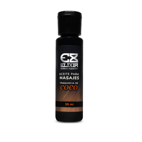 Aceite para Masajes fragancia coco Elixir 30ML