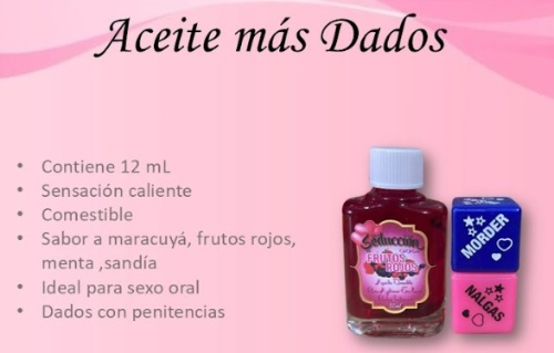 Aceite con dados ¿te atreves a jugar?