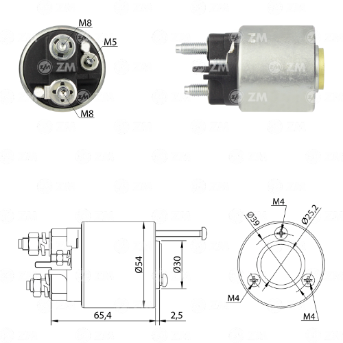 Automático de Arranque 496 12v ZM