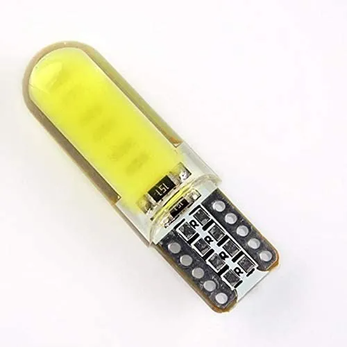 Foco Piojo (T10) LED Siliconado 12v Naranja ESTANDAR