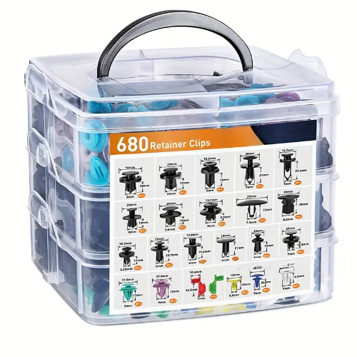 Kit de Pinches/Remaches de 680 Piezas ESTANDAR