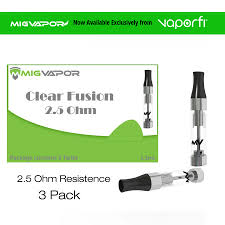 Tanque de fusión transparente Paquete de 3 VaporFi Mini Clear