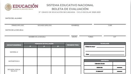 Boleta SEP