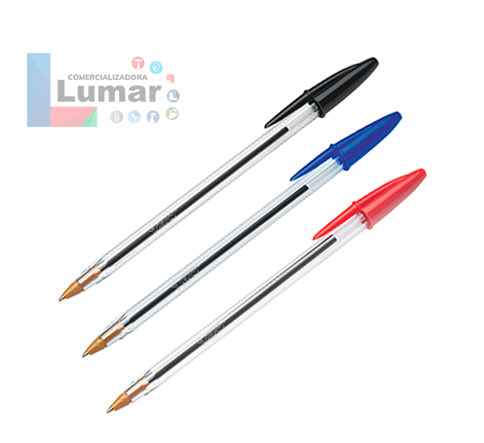 Pluma Bic, Punto mediano, negro