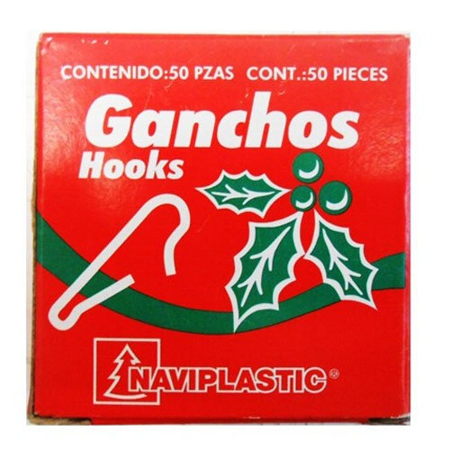 GANCHOS COLOR PLATA PARA ESFERAS