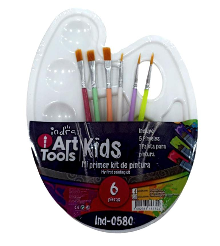 Kit de godete con pinceles INDRA