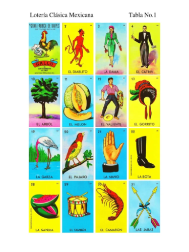 Lotería Clásica 30x22cm