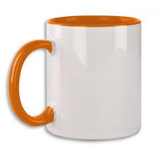TAZA INTERIOR Y ASA NARANJA