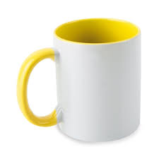 TAZA INTERIOR Y ASA AMARILLA