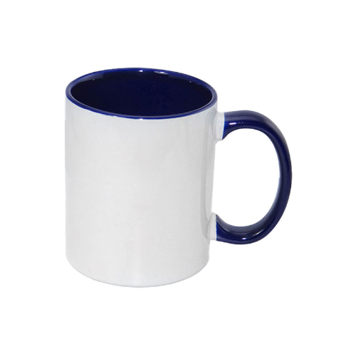 TAZA INTERIOR Y ASA AZUL MARINO