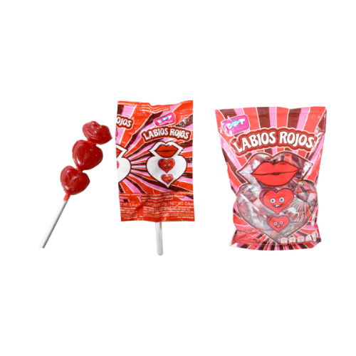 paleta de 3 corazones