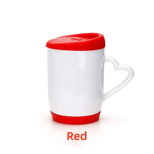 TAZA DE TAPA DE SILICONA ROJA