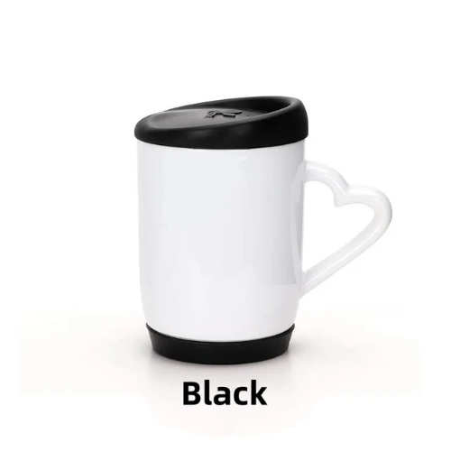 TAZA DE TAPA DE SILICONA NEGRA