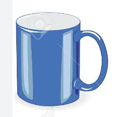 TAZA AZUL CLARO