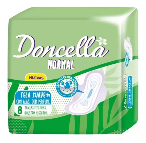 TOALLITAS FEMENINAS DONCELLA PACK X 8 UNID