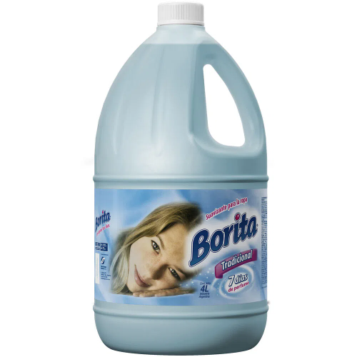 Suavizante para ropa Borita Tradicional de 4lts