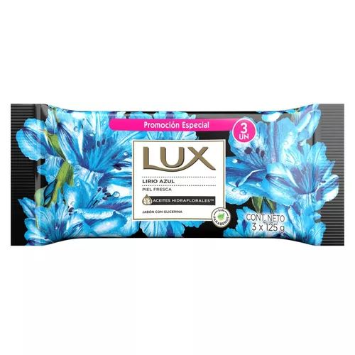 JABON DE TOCADOR LUX X 125G X 3 UNIDADES