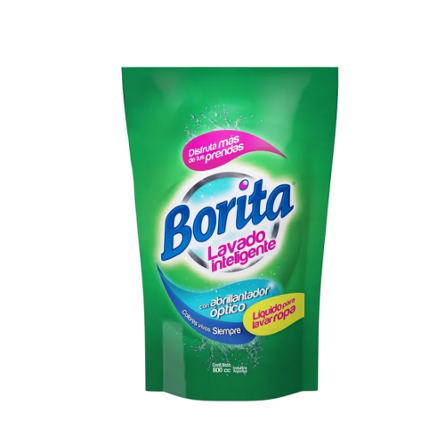 Jabón Liquido para ropa x 800cc Borita verde