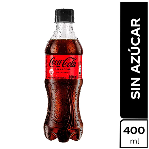 cocacola sin azucar 400ML plastica